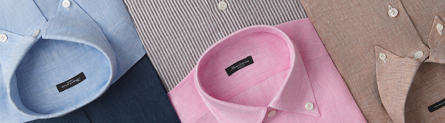 Made in Italy Dress Shirts// Navy Check - contemporary fit- Final Sale