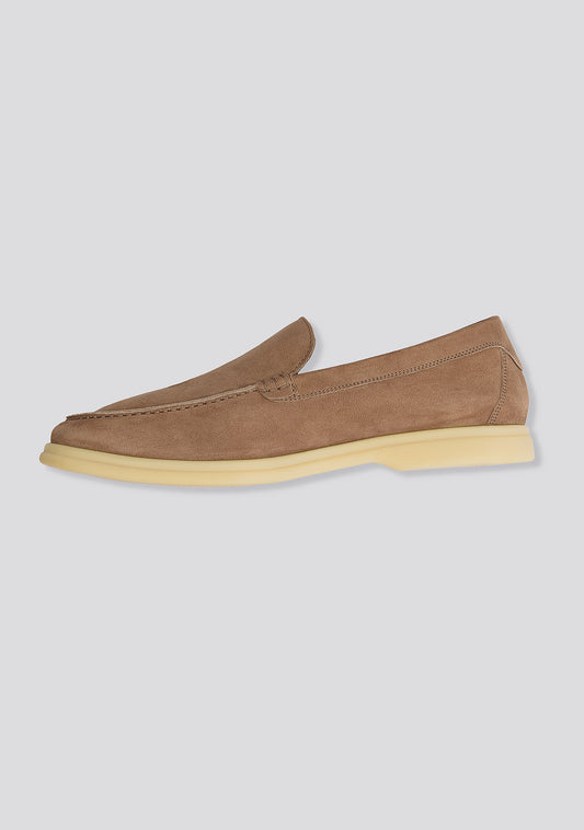 Almond Brown Calfskin Loafers