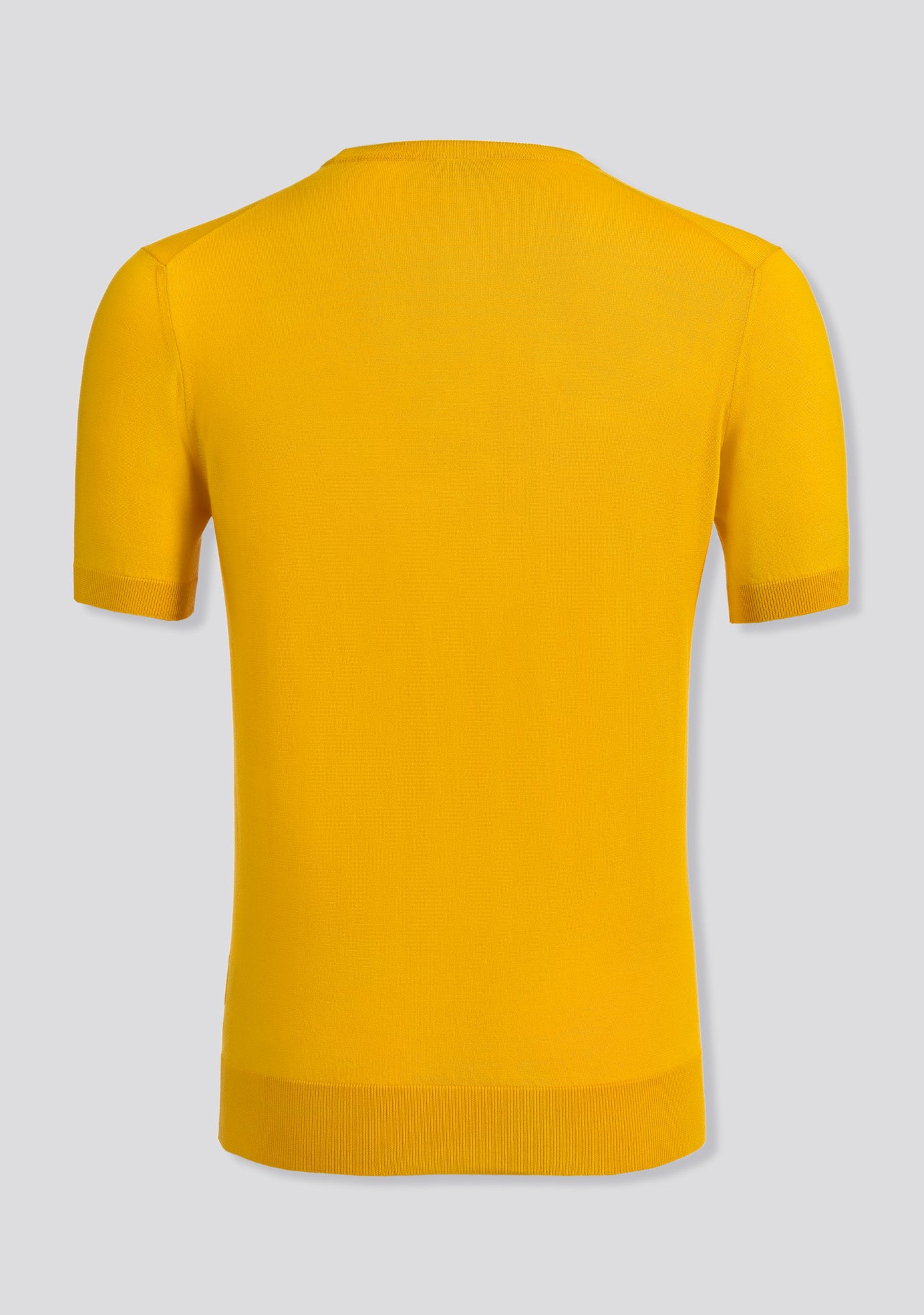 Yellow Knit Cotton T-Shirt