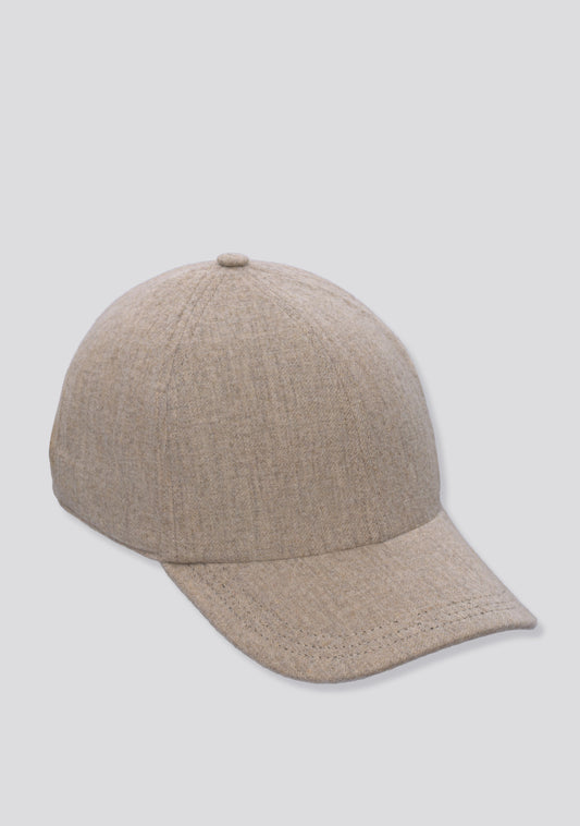 Beige Lana Wool Cap