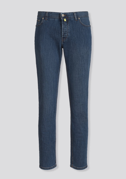 Washed Blue Regular Fit Jeans