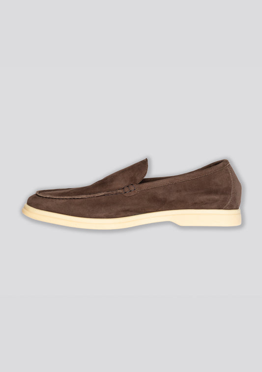 Coffee Brown Calfskin Loafers
