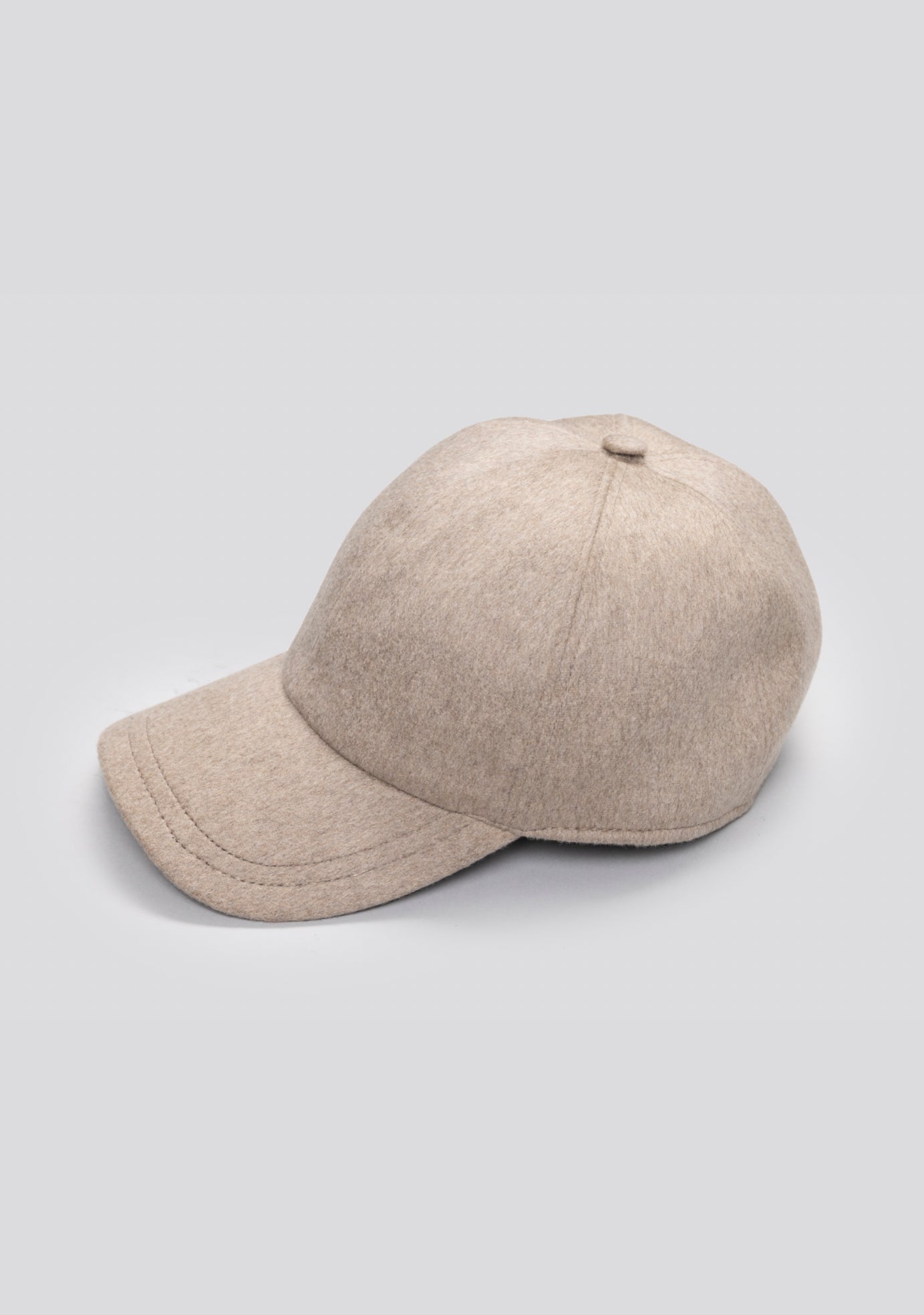 Beige Cashmere Cap