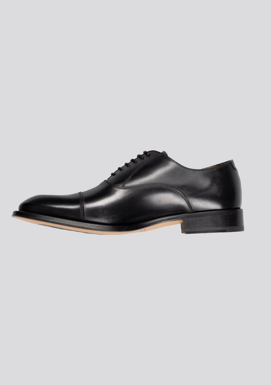 Classic Black Oxford Calfskin Shoes