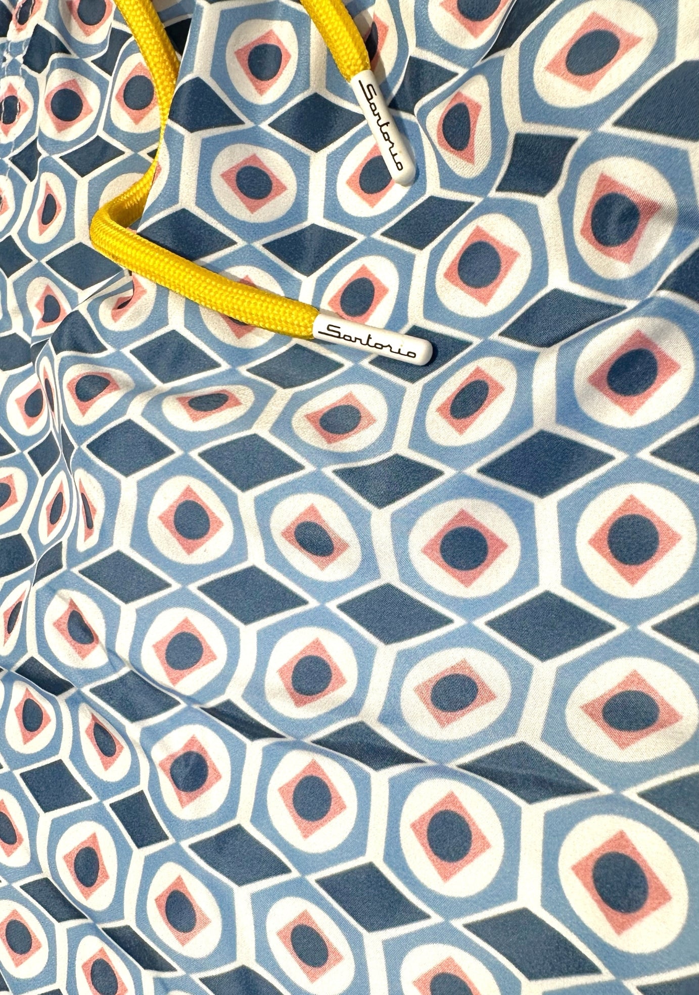 Patterned Blue Swim Shorts