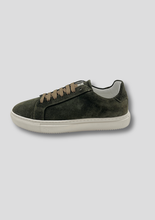 Forest Green Suede Sneakers