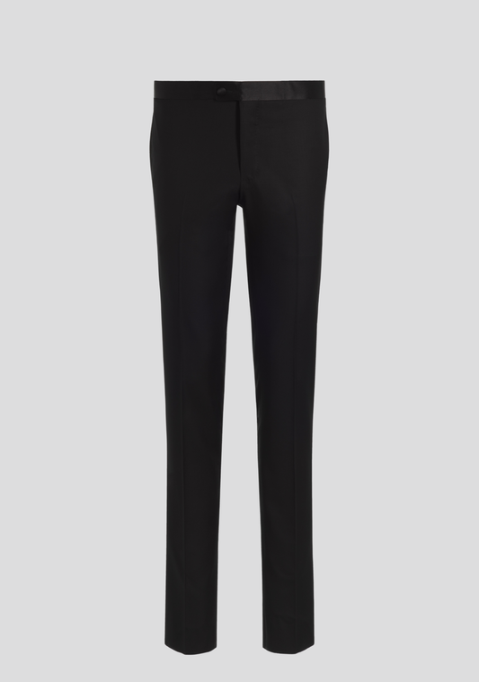 Jet Black Tuxedo Trousers