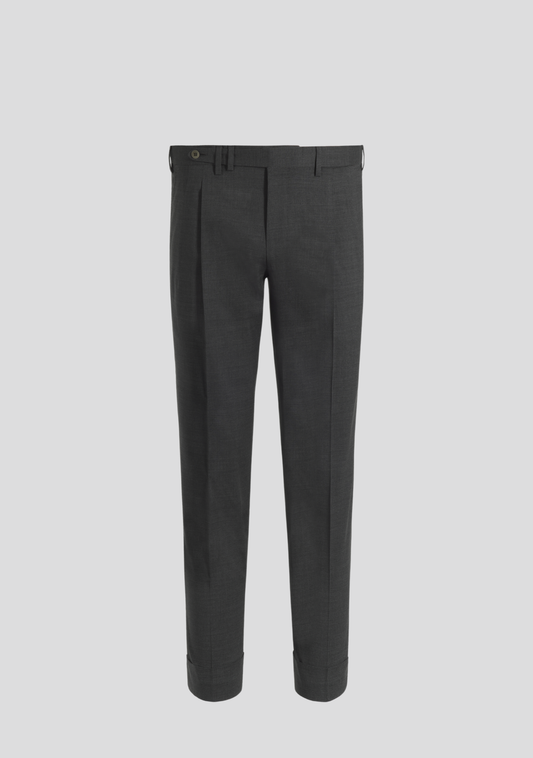 Dark Grey Virgin Wool Trousers