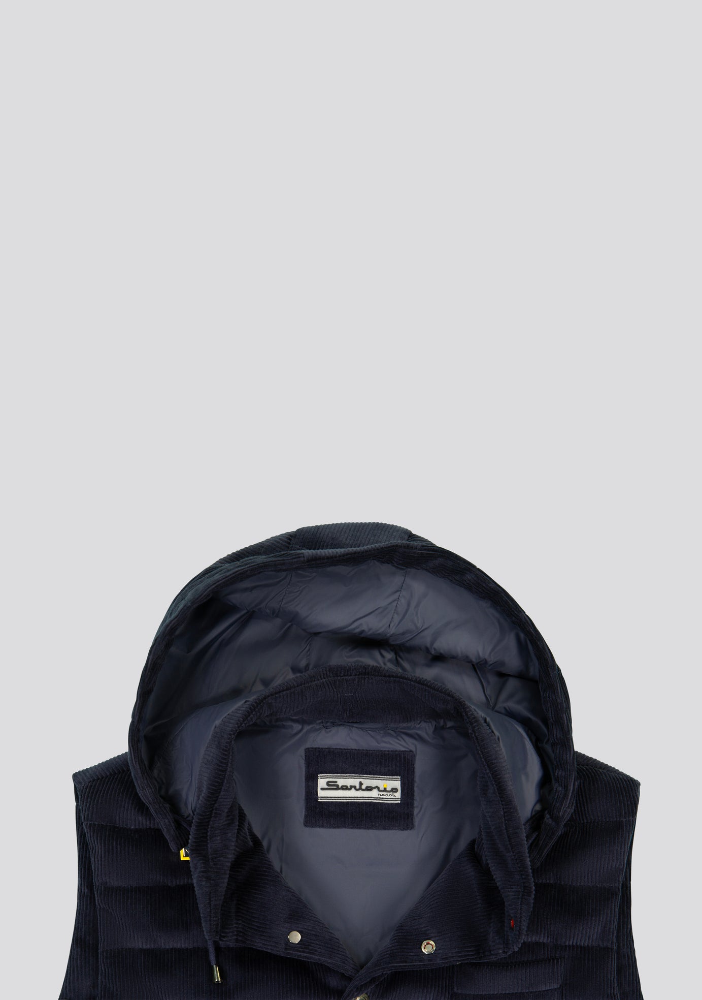 Cotton Blue Vest with hood