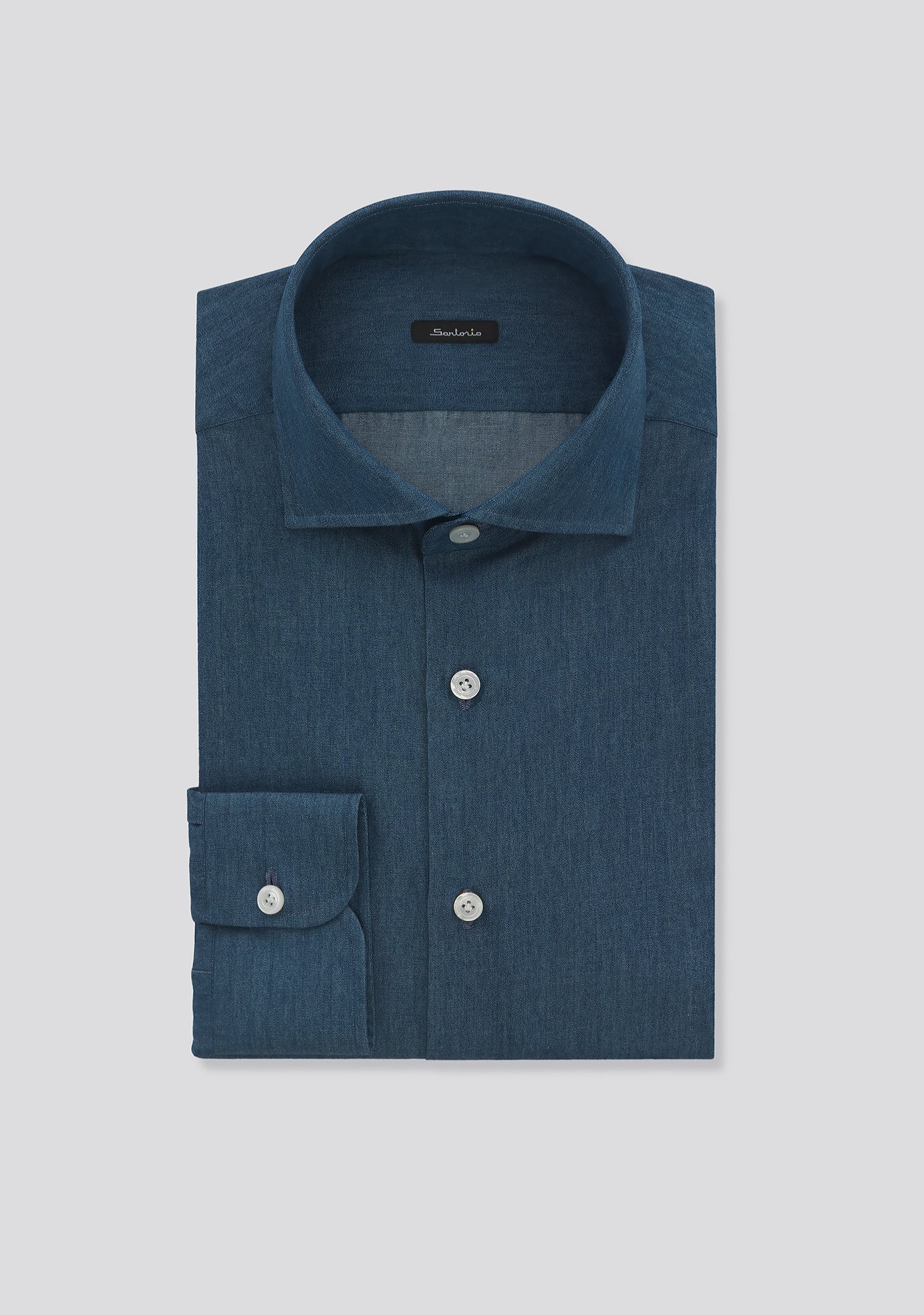 Denim Blue Soft Cotton Shirt