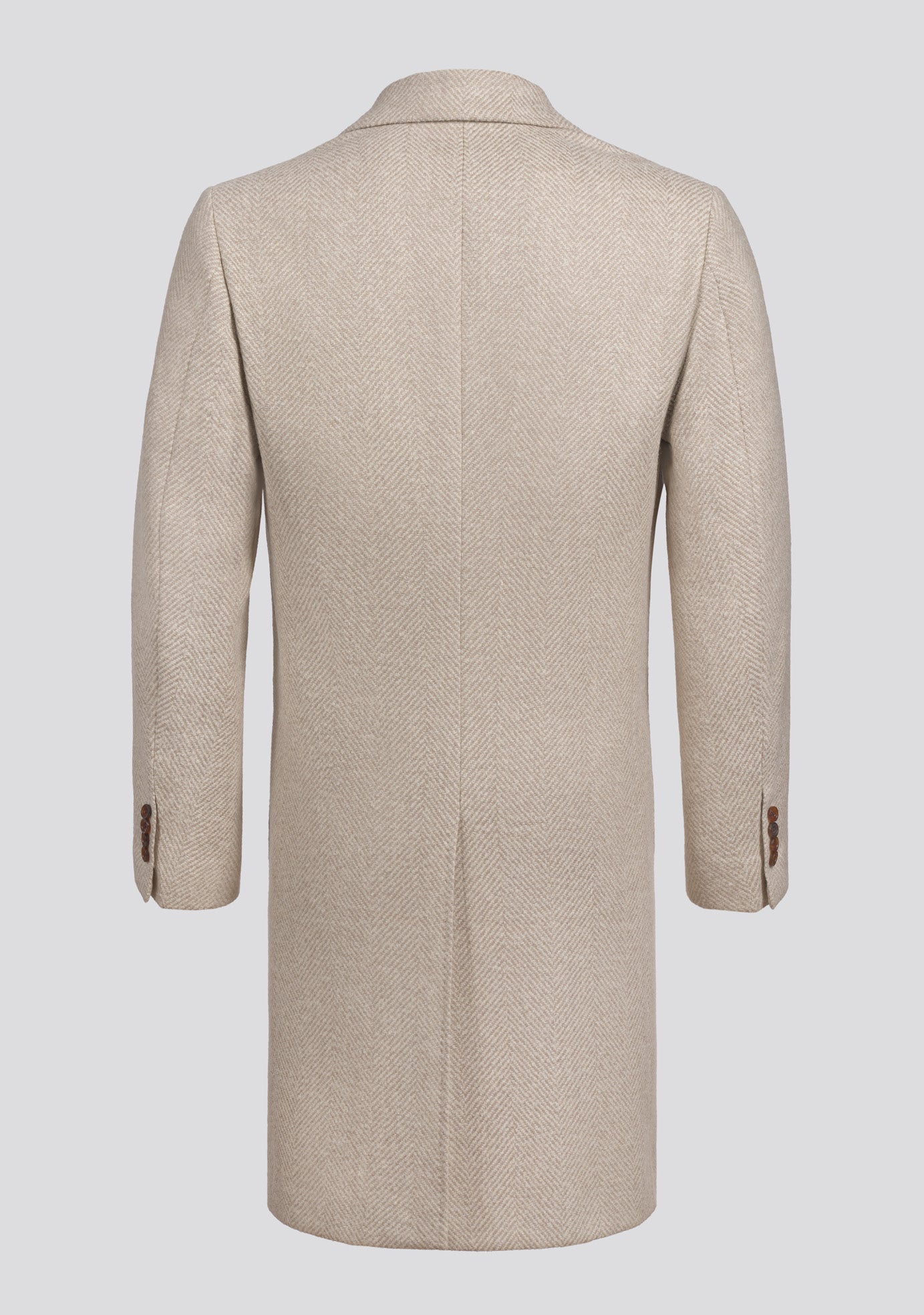 Beige Wool and Alpaca double breast Winter Coat