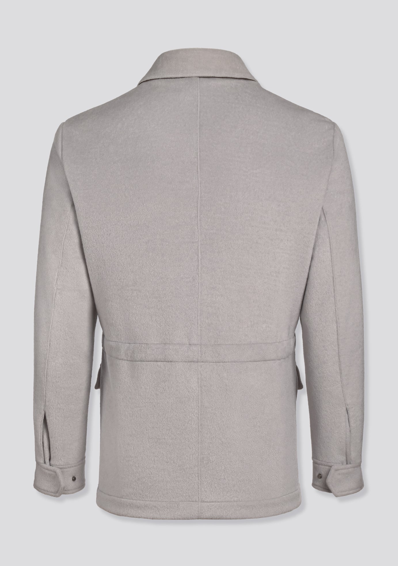 Ash Grey Blended Wool Winter Jacket Kired Collaboration