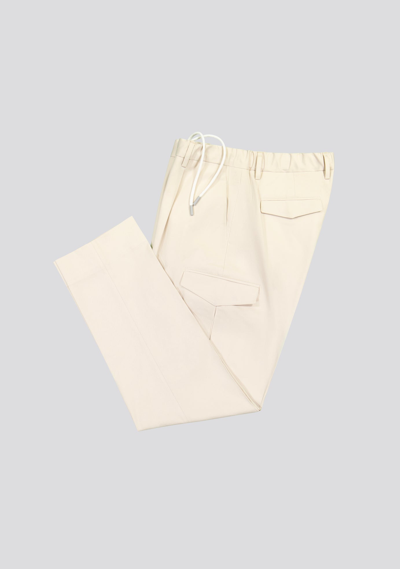 Beige Technical Cargo Trousers