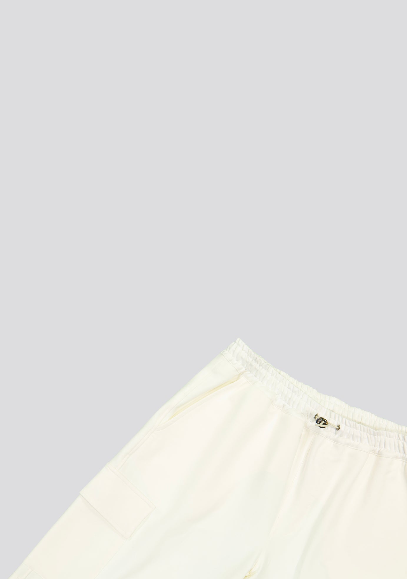 White Cargo Bermuda Shorts