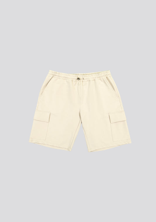 Beige Cargo Bermuda Shorts