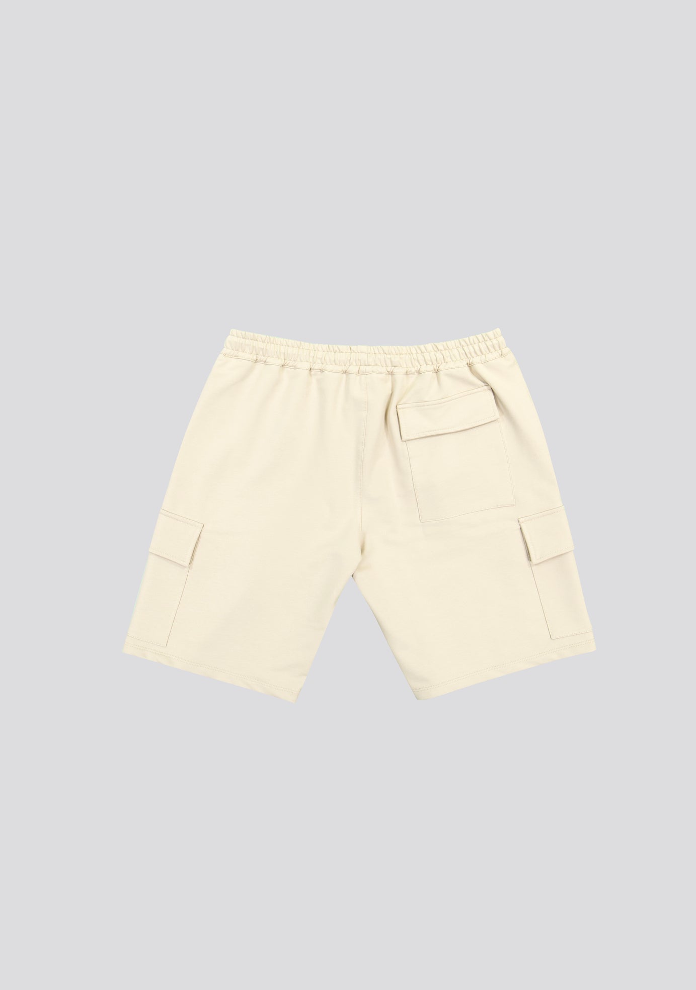Beige Cargo Bermuda Shorts