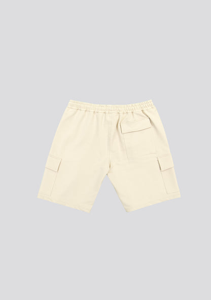 Beige Cargo Bermuda Shorts