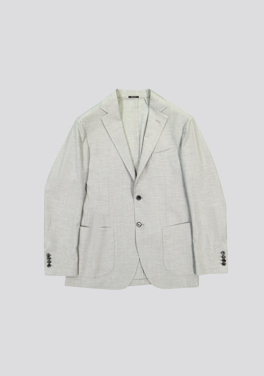 Grey Wool Blend Jacket