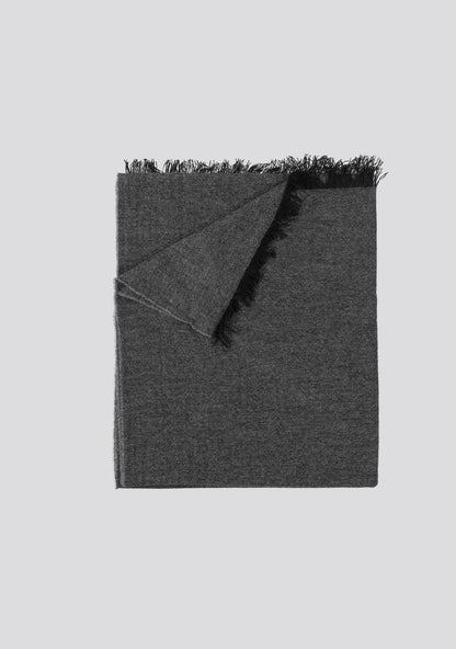 Dark Grey Wool Scarf