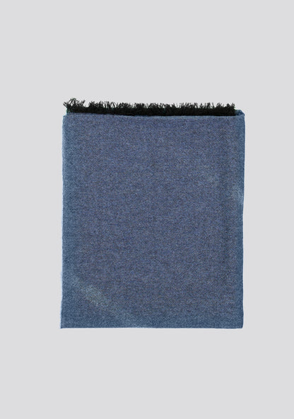 Dark Blue Wool Scarf