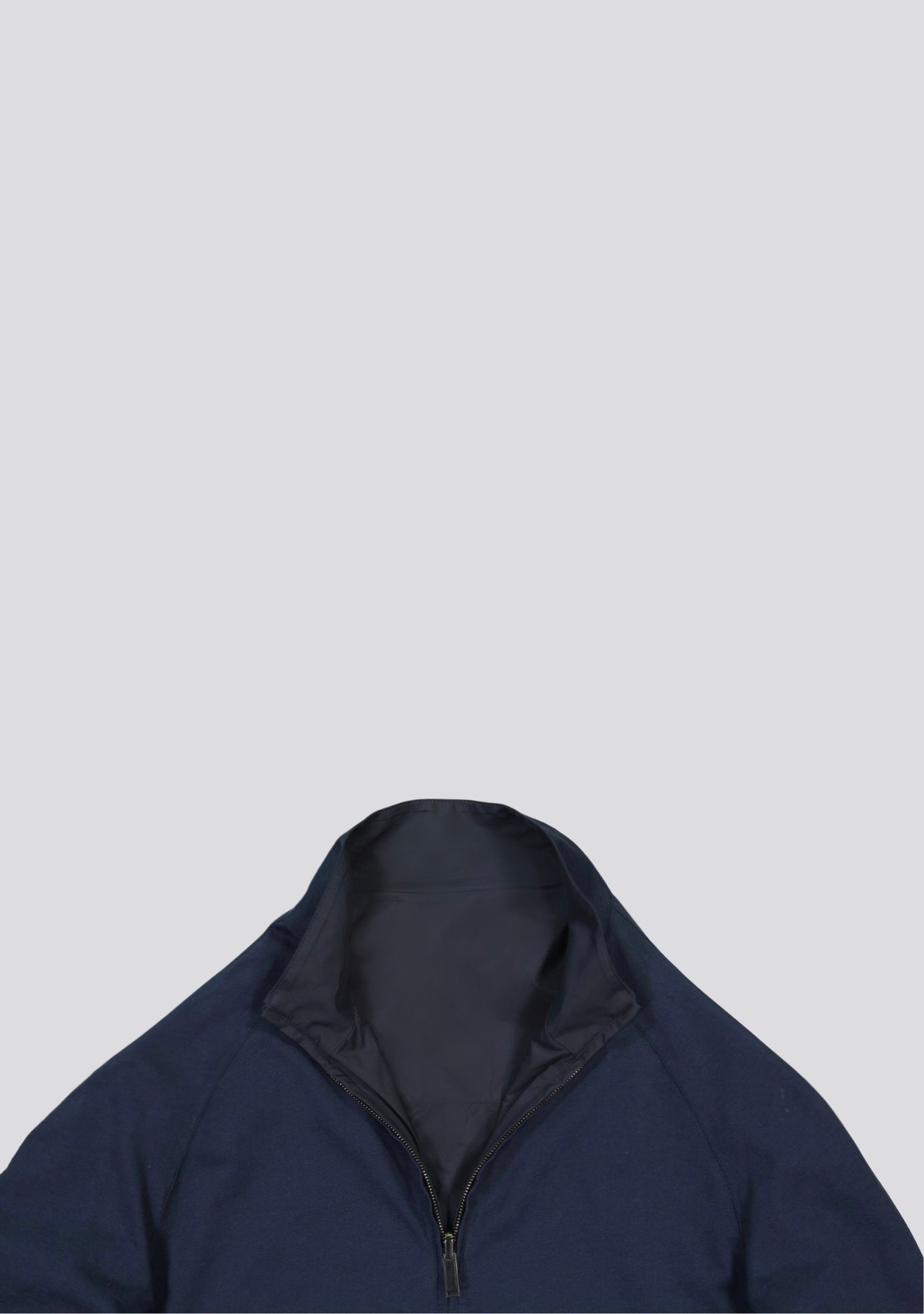 Double faced Cotton and Nylon Dark Blue Jacket Kired Collaboration