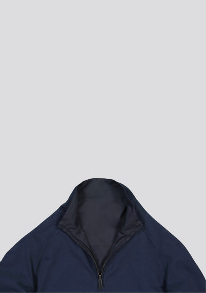 Double faced Cotton and Nylon Dark Blue Jacket Kired Collaboration
