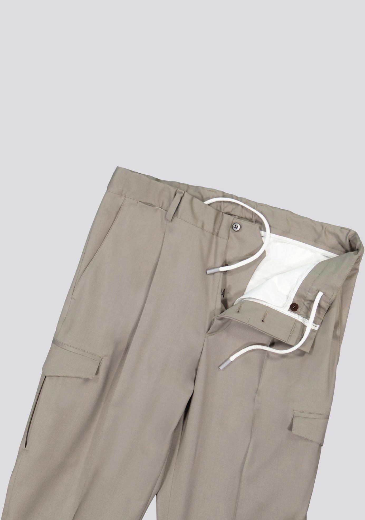 Desert Grey Technical Cargo Trousers