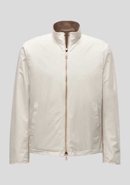 Double faced Beige Cashmere and Nylon Jacket Kired Collaboration