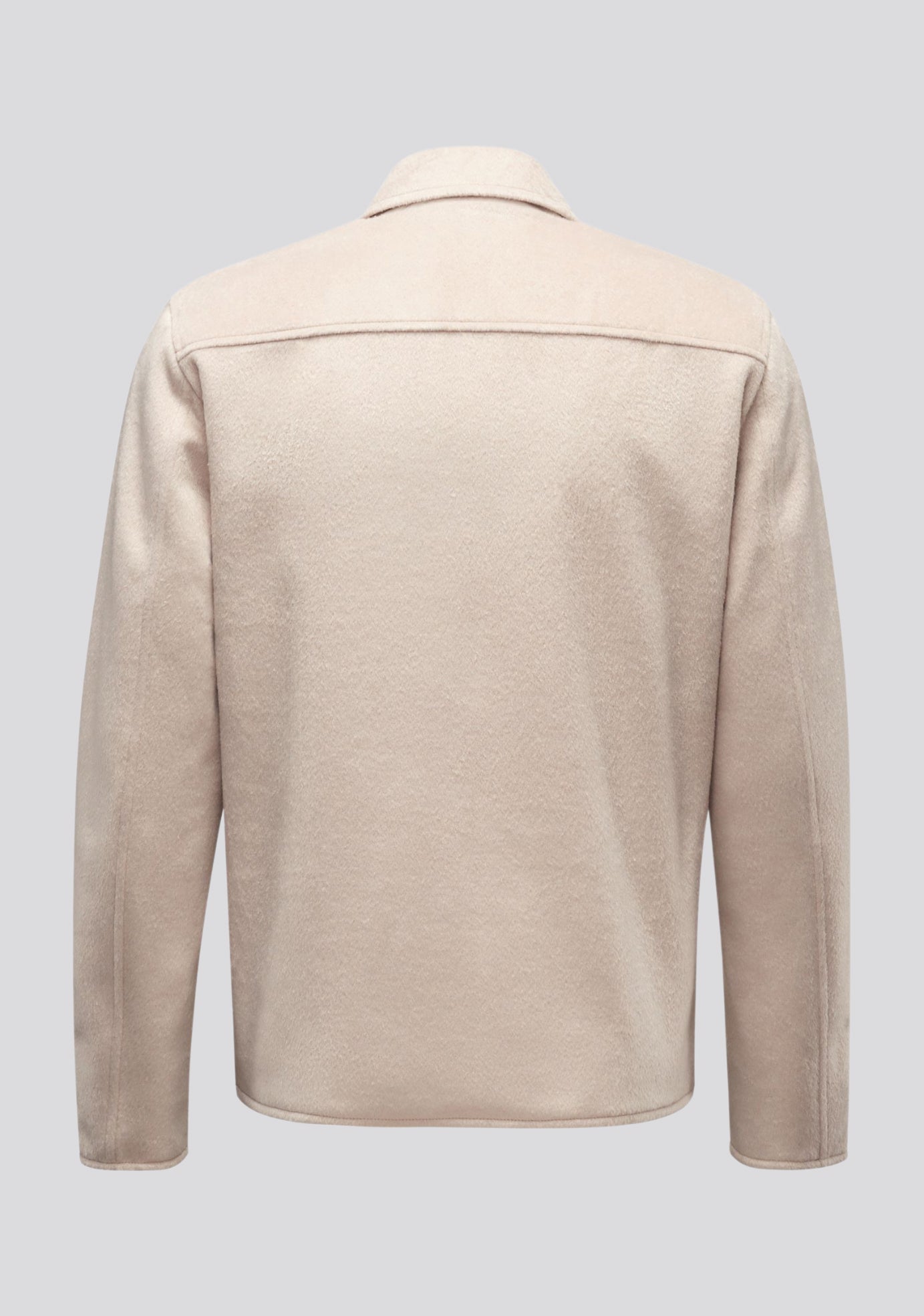 Double faced Wool and Nylon Beige Jacket Kired Collaboration