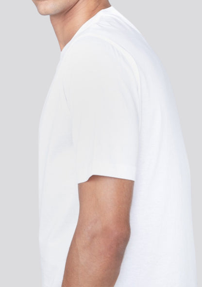 White Cotton Short Sleeve Shirt
