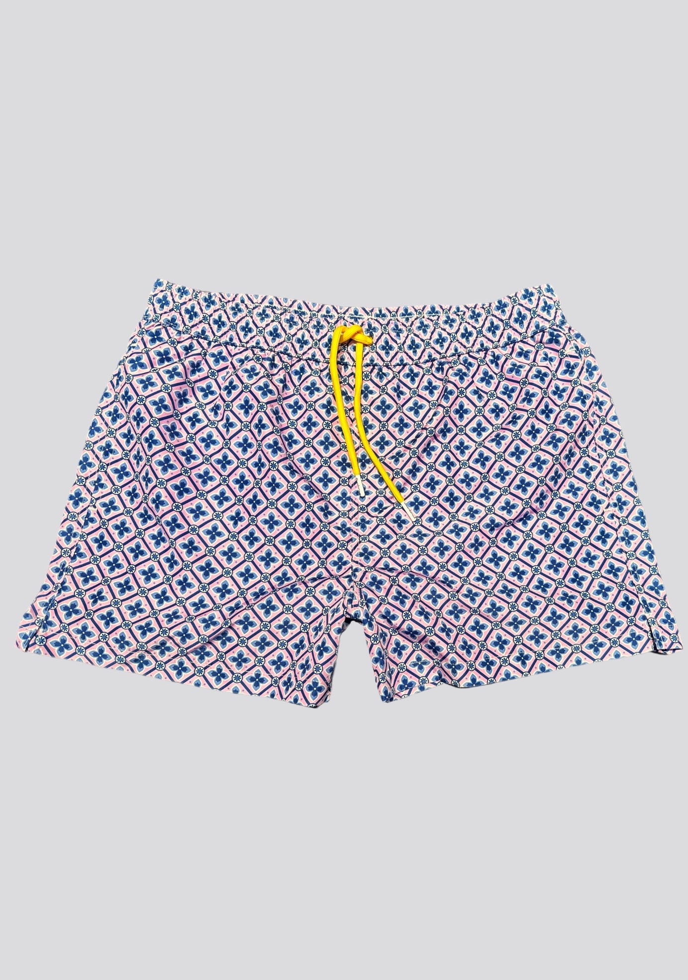 Pink Patterned Swim Shorts