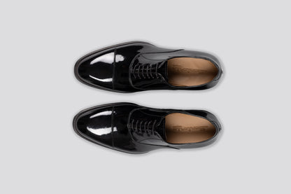 Polished Black Tuxedo Oxfords