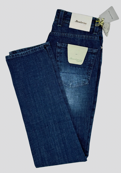 Dark Blue Cotton Jeans