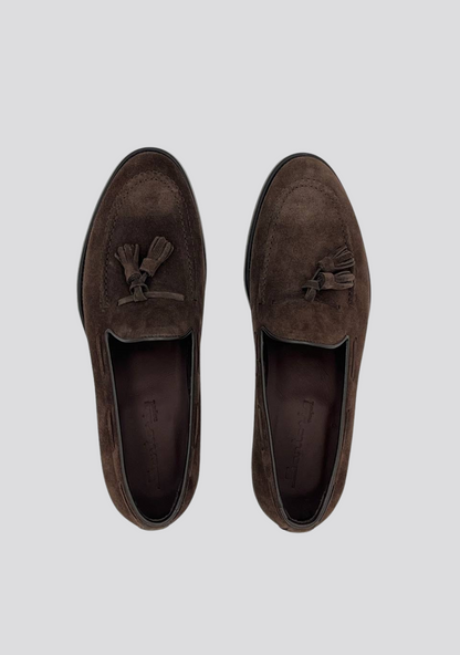 Dark Brown Tassel Loafers