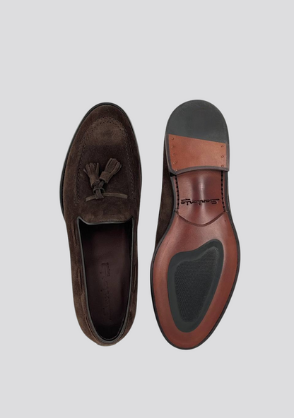 Dark Brown Tassel Loafers