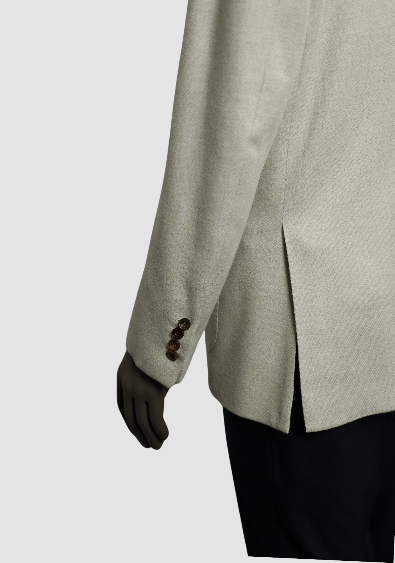 Beige Wool Blend Jacket