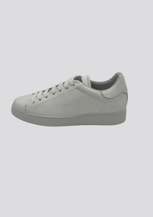 White Low Top Leather Sneakers