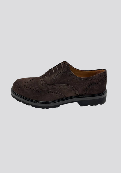 Dark Brown Leather Oxfords