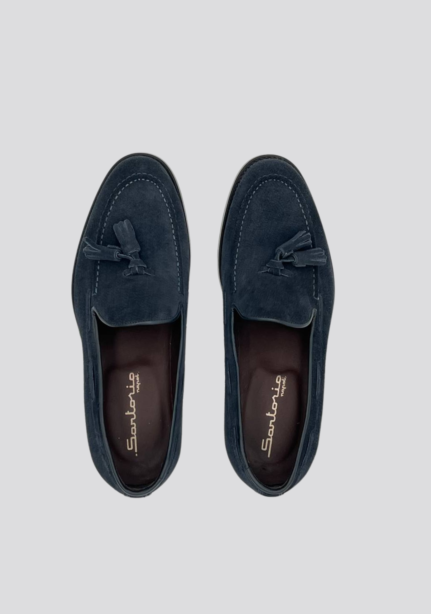 Dark Blue Tassel Loafers