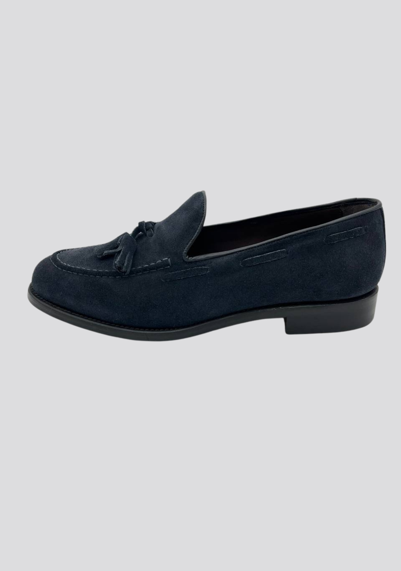 Dark Blue Tassel Loafers