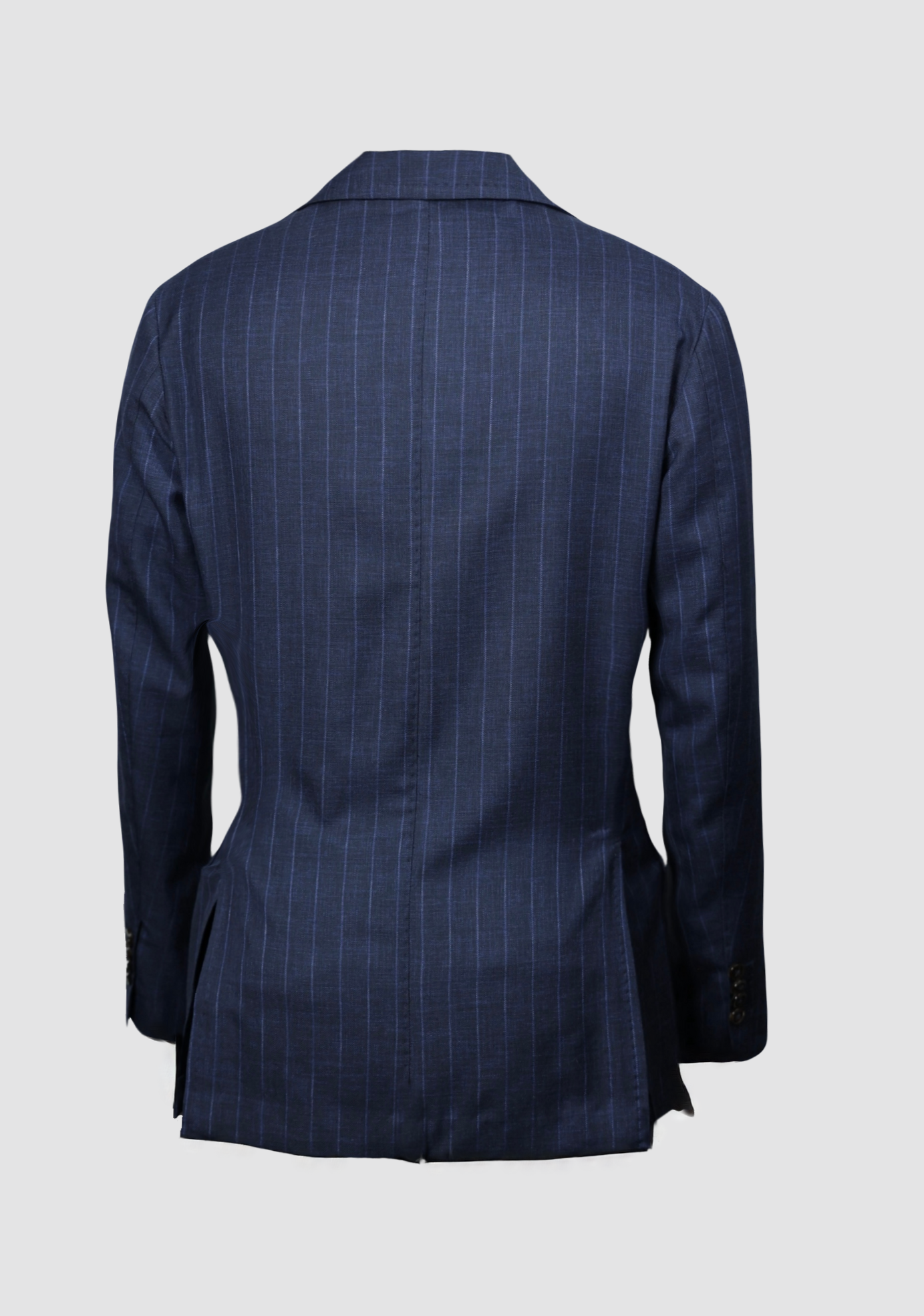 Unlined Pinstipe Blue Summer Wool Suit