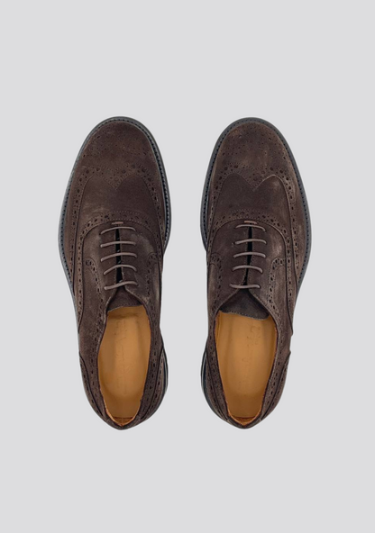 Dark Brown Leather Oxfords